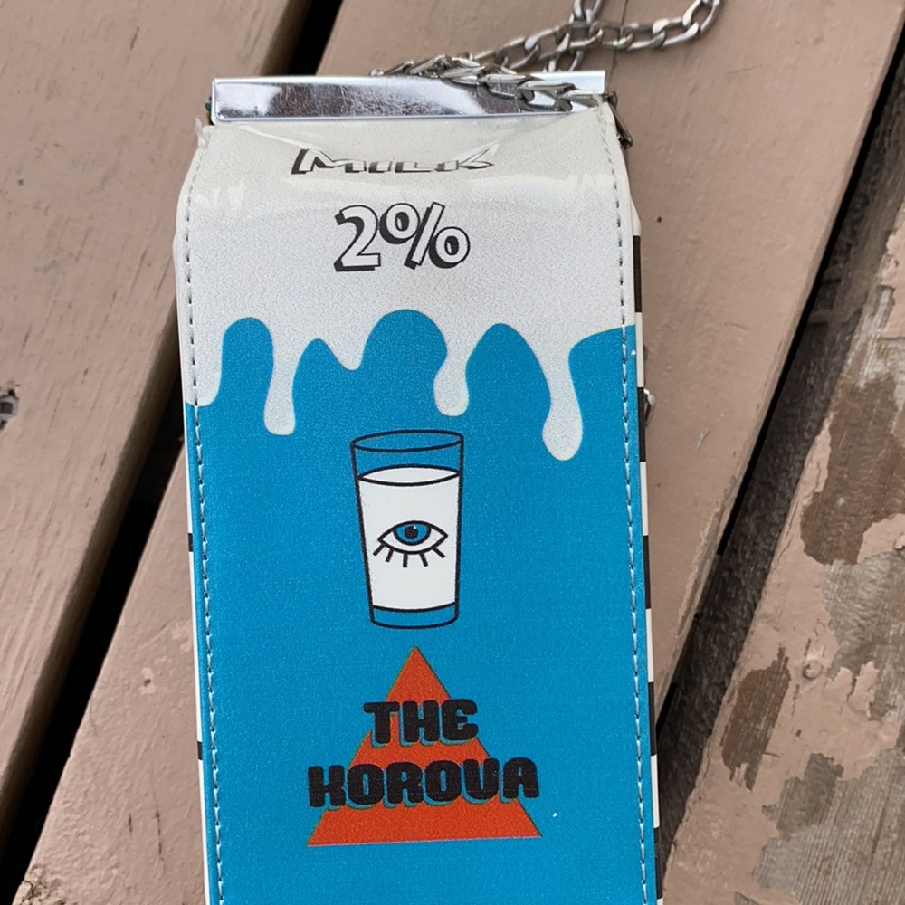 Dolls Kill Multicolor Milk Carton Crossbody Bag - Picture 3 of 5